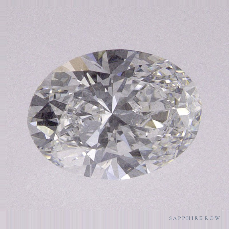 0.87 ct Oval Lab-Grown Diamond – E VVS2 — Sapphire Row · cut · cut7