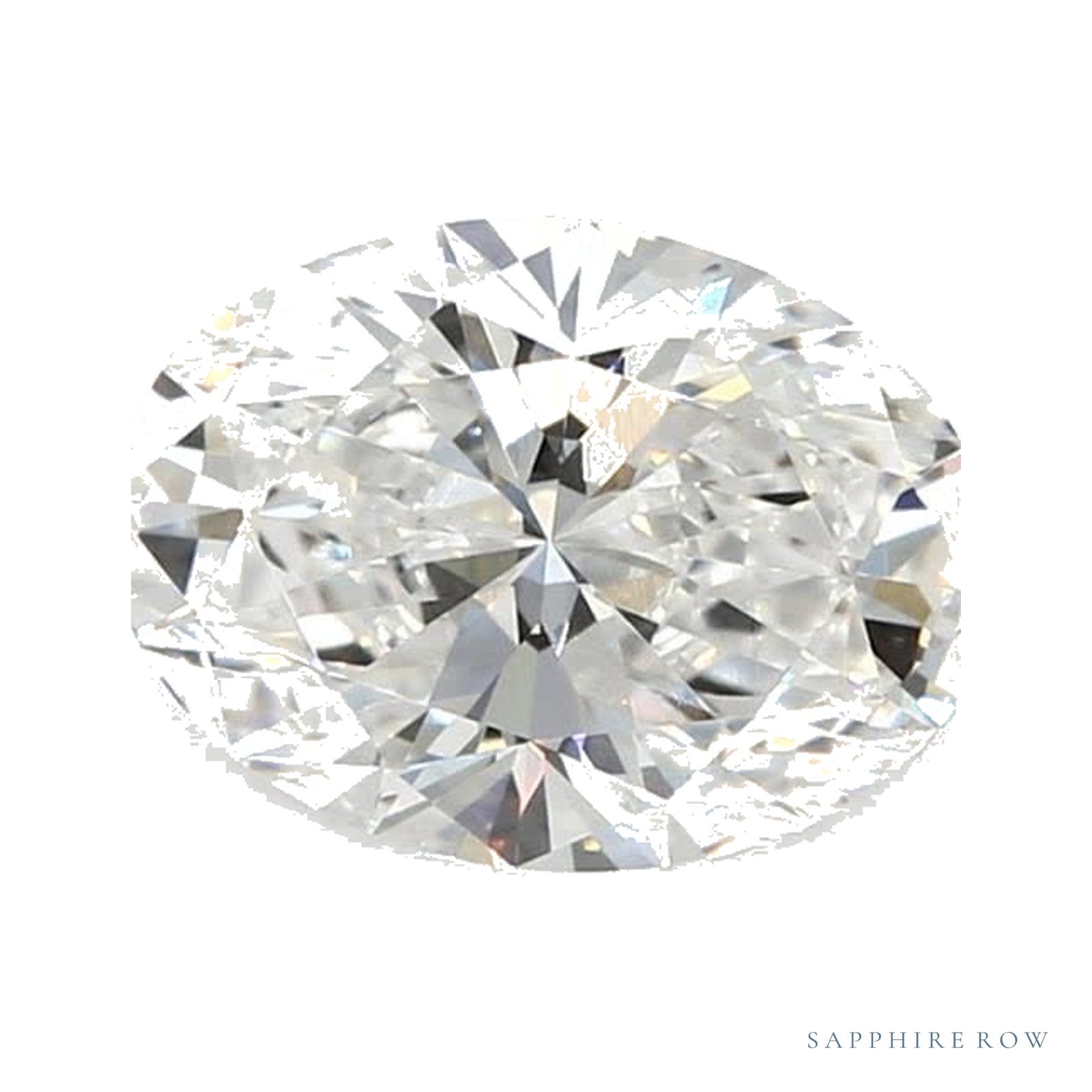 0.86 ct lab-grown diamond, oval cut | Sapphire Row · cut4