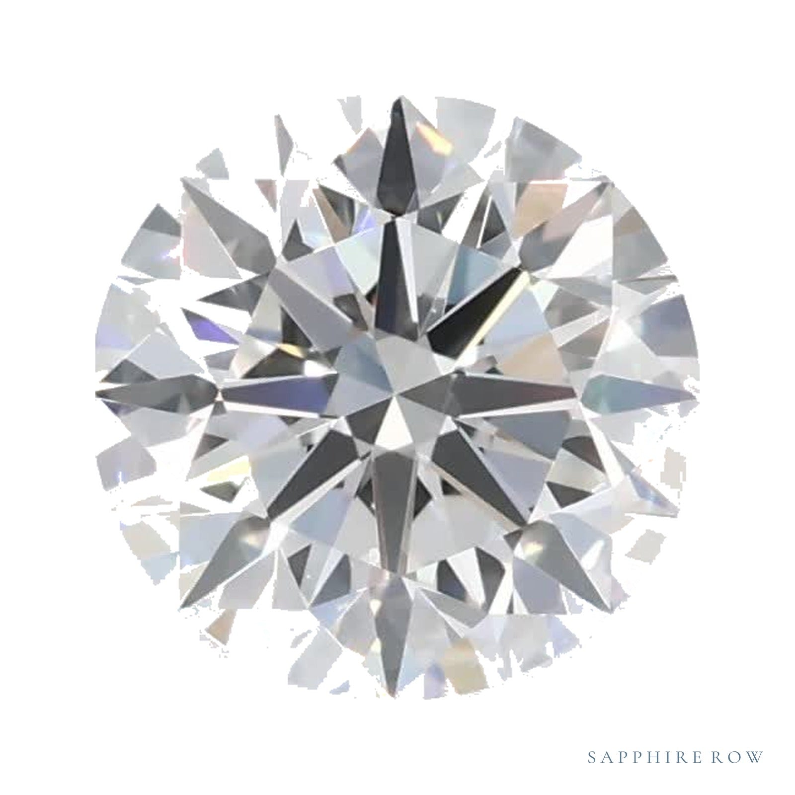 0.86 ct lab-grown diamond, round cut | Sapphire Row · cut4