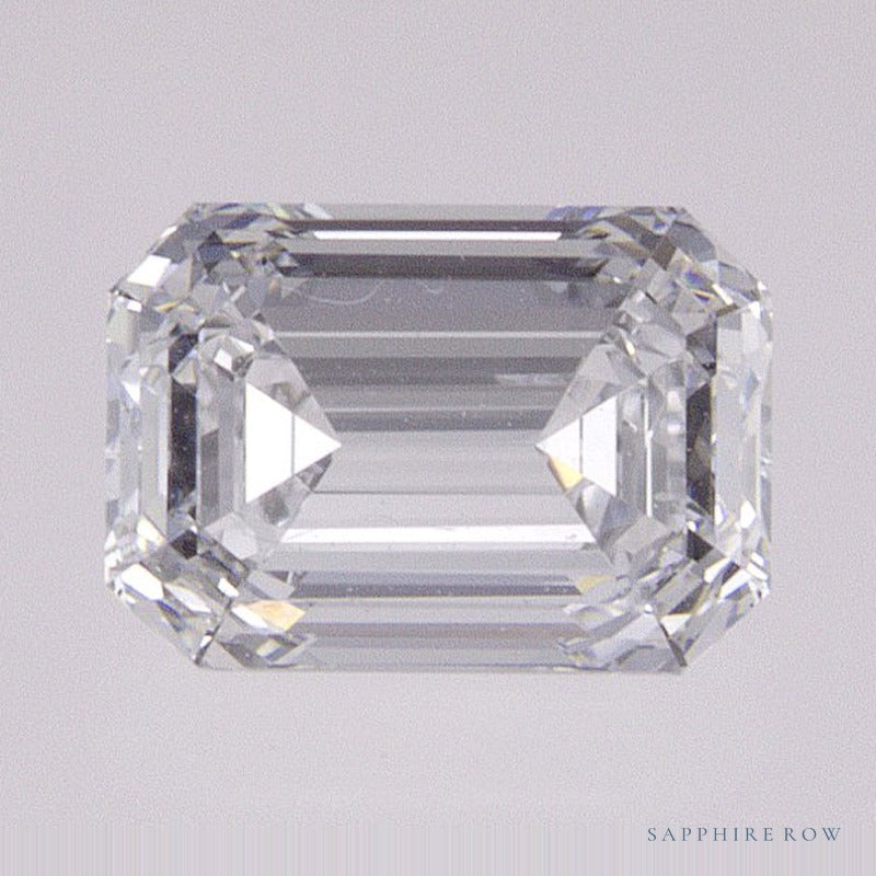 0.86 ct lab-grown diamond, emerald cut | Sapphire Row · cut7