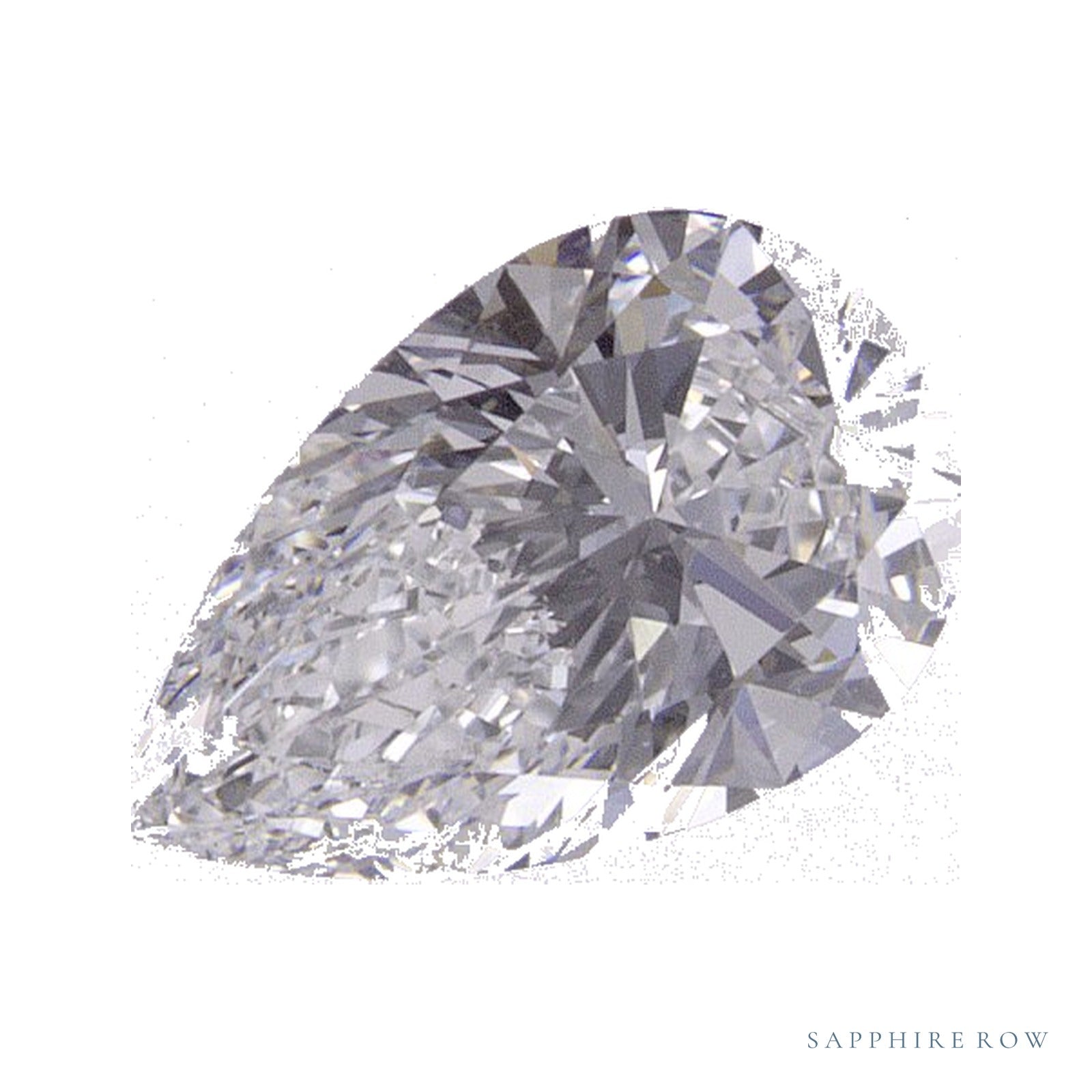 0.86 ct Pear Lab-Grown Diamond – D VVS2 — Sapphire Row · cut · cut3 · cut4