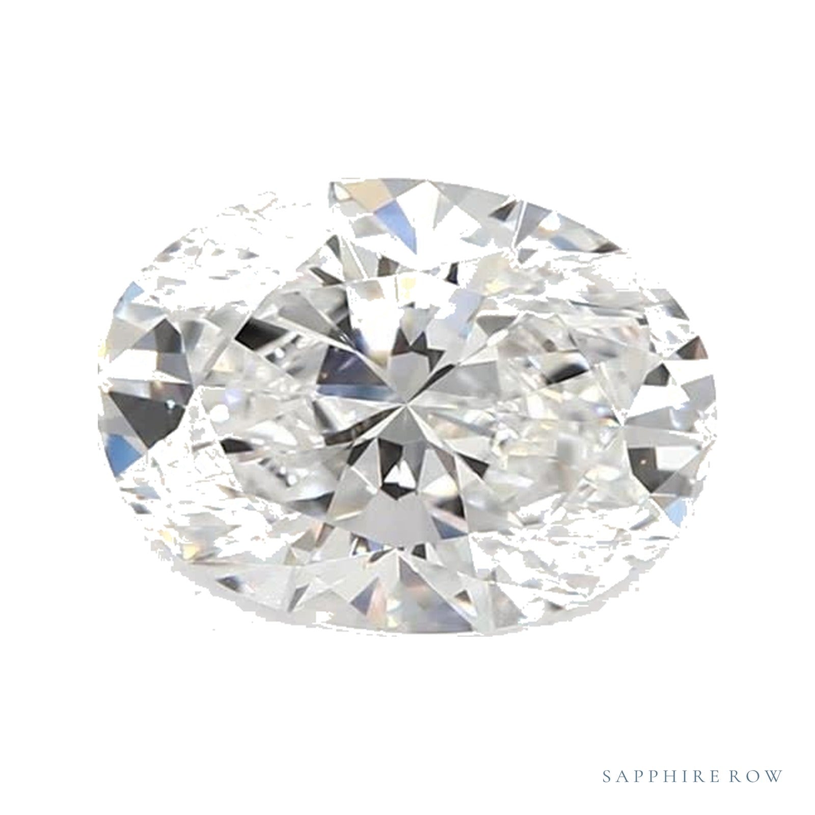 0.86 ct lab-grown diamond, oval cut | Sapphire Row · cut4