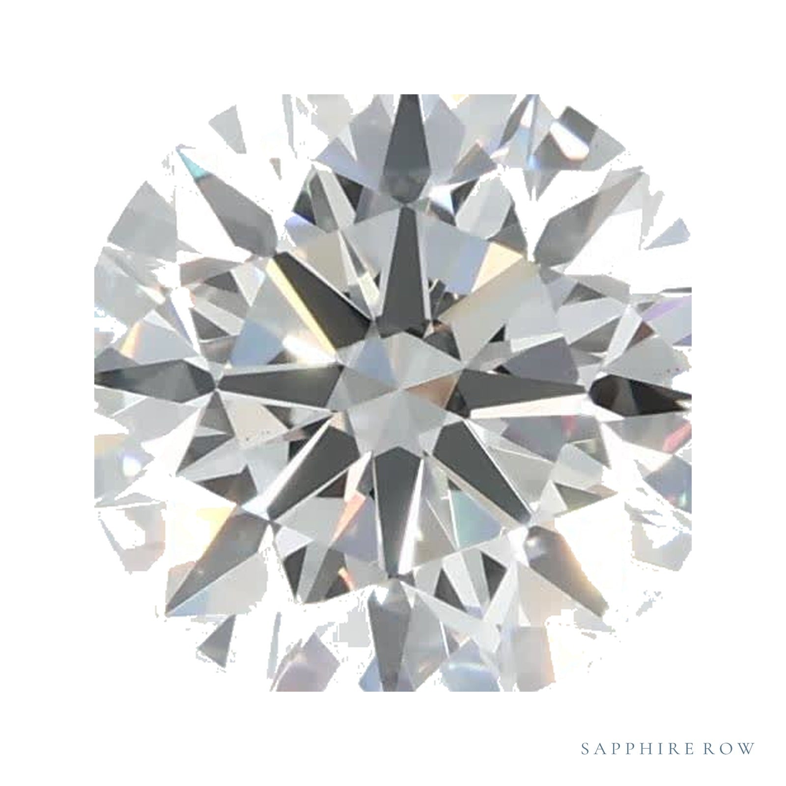 0.85 ct lab-grown diamond, round cut | Sapphire Row · cut4