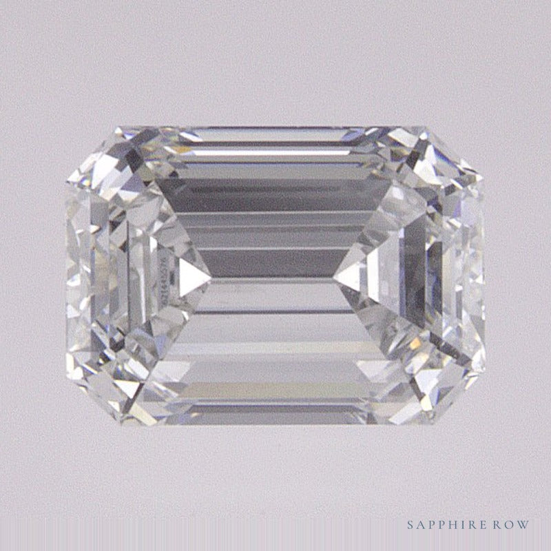 0.85 ct lab-grown diamond, emerald cut | Sapphire Row · cut7