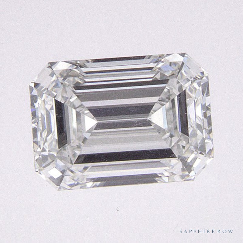 0.85 ct lab-grown diamond, emerald cut | Sapphire Row · cut6