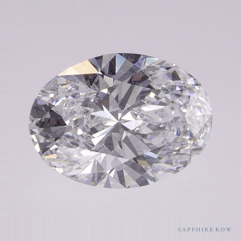 0.85 ct lab-grown diamond, oval cut | Sapphire Row · cut6