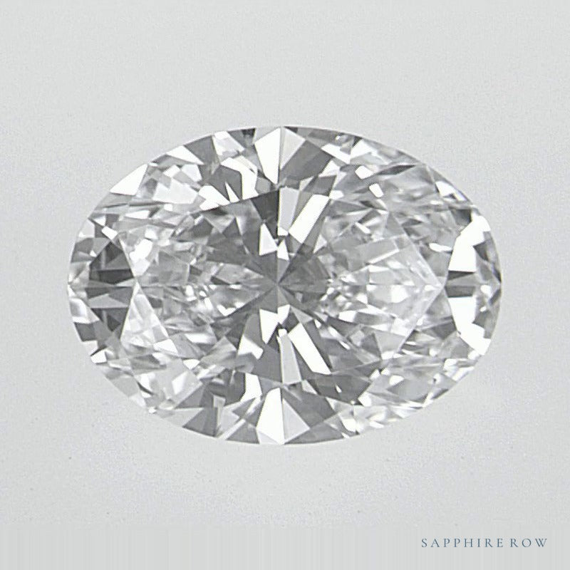 0.84 ct lab-grown diamond, oval cut | Sapphire Row · cut6