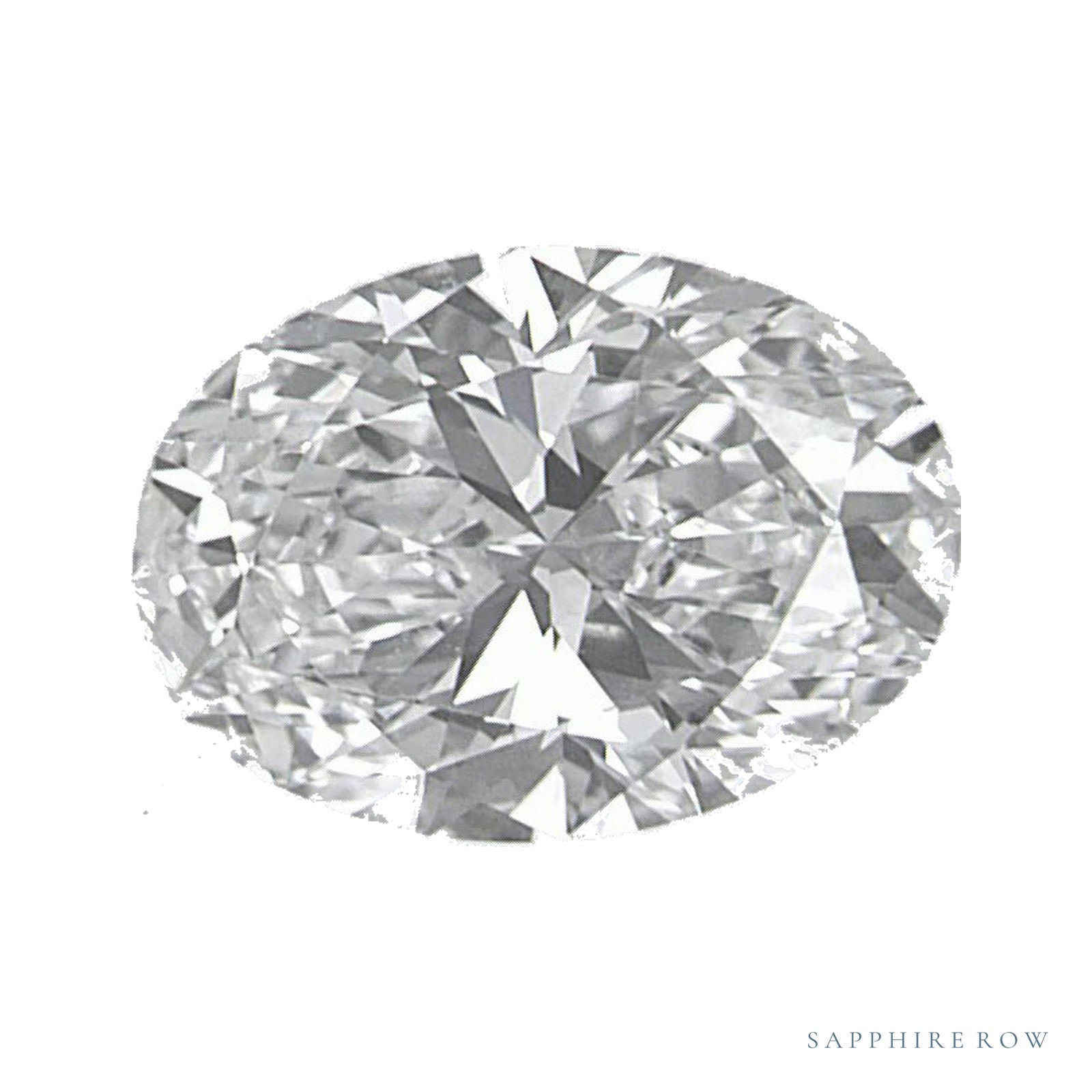 0.84 ct Oval Lab-Grown Diamond – D VVS2 — Sapphire Row · cut · cut3 · cut4