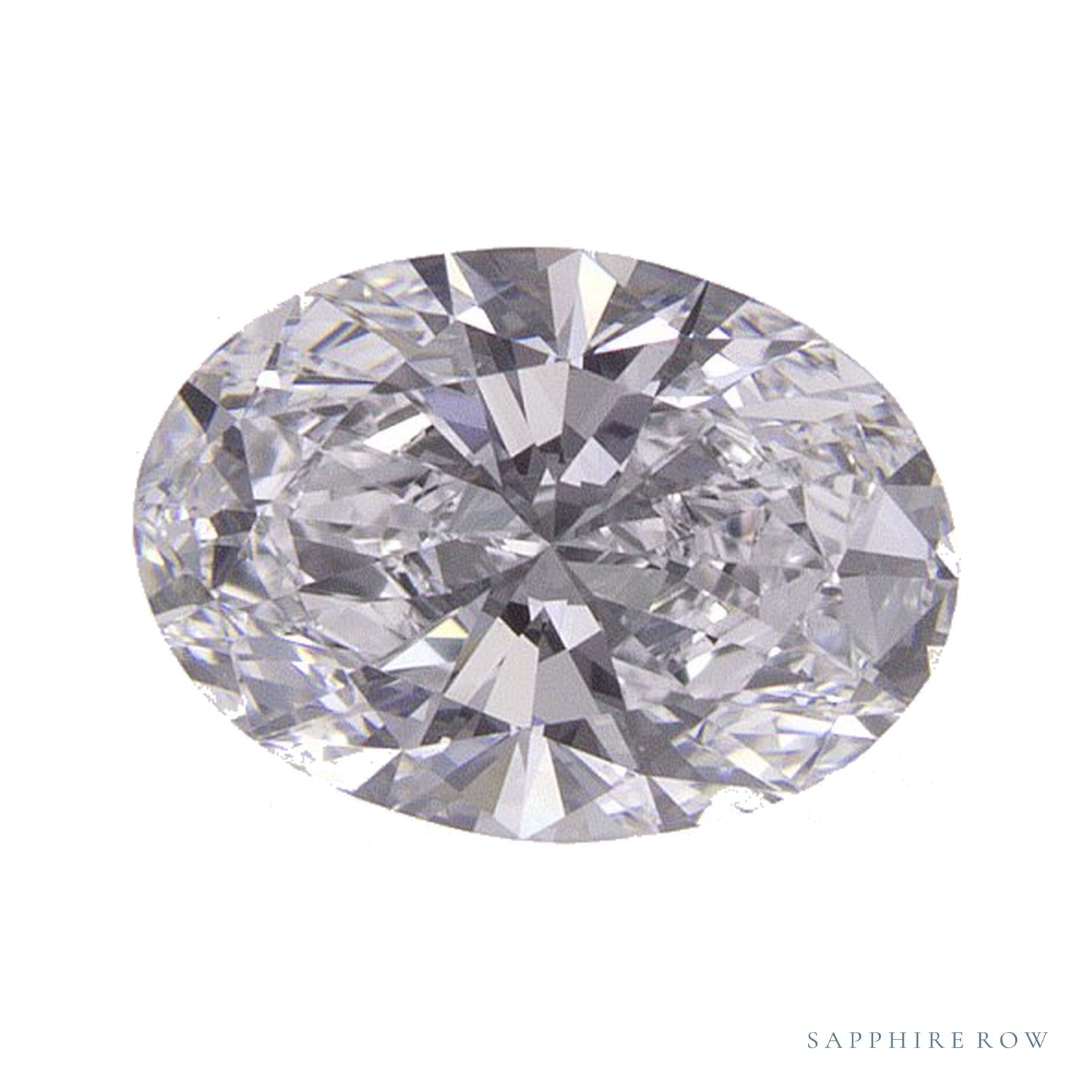 0.84 ct Oval Lab-Grown Diamond – D VVS2 — Sapphire Row · cut · cut3 · cut4