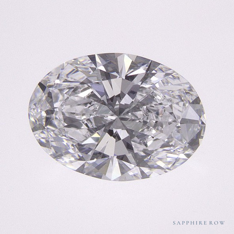 0.84 ct lab-grown diamond, oval cut | Sapphire Row · cut6