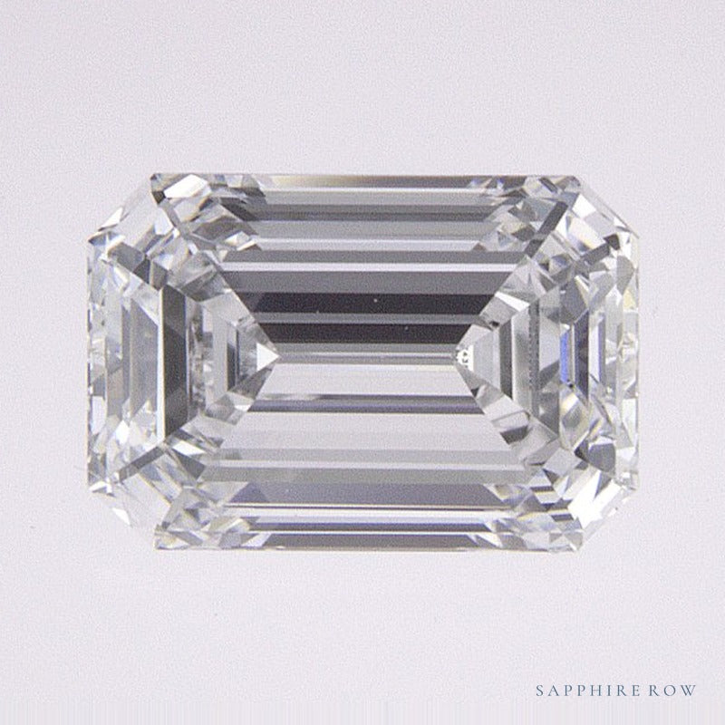 0.84 ct lab-grown diamond, emerald cut | Sapphire Row · cut6