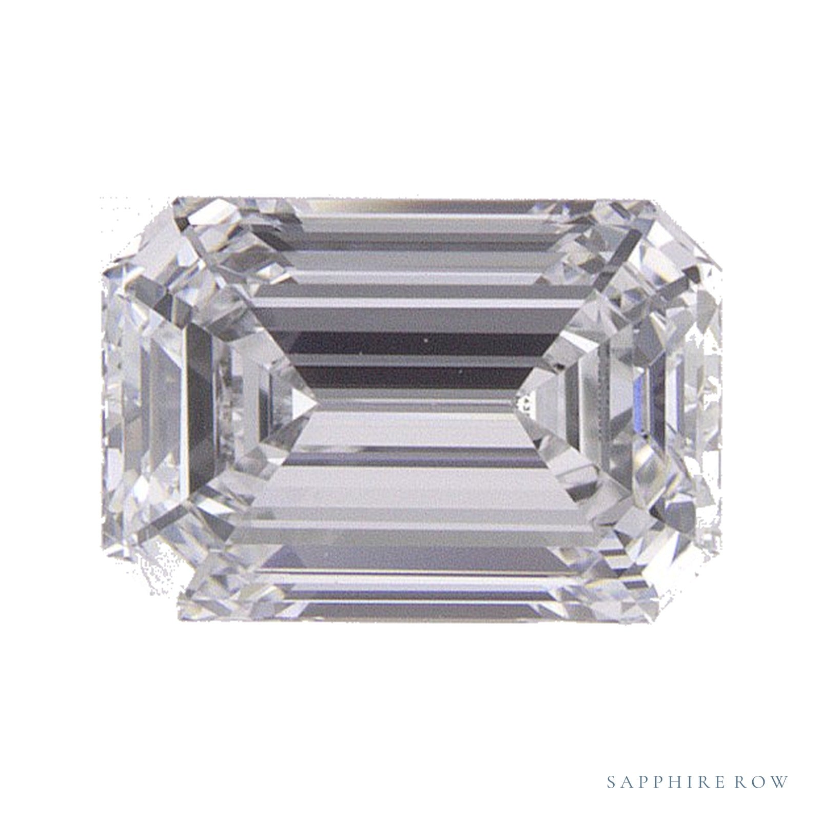 0.84 ct lab-grown diamond, emerald cut | Sapphire Row · cut4