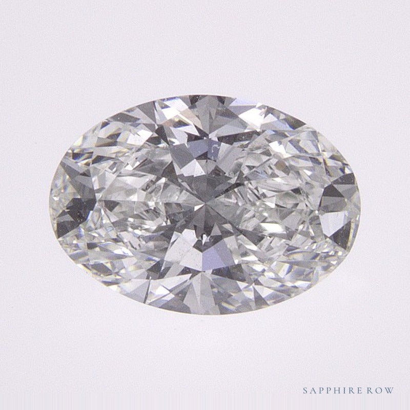 0.83 ct lab-grown diamond, oval cut | Sapphire Row · cut6