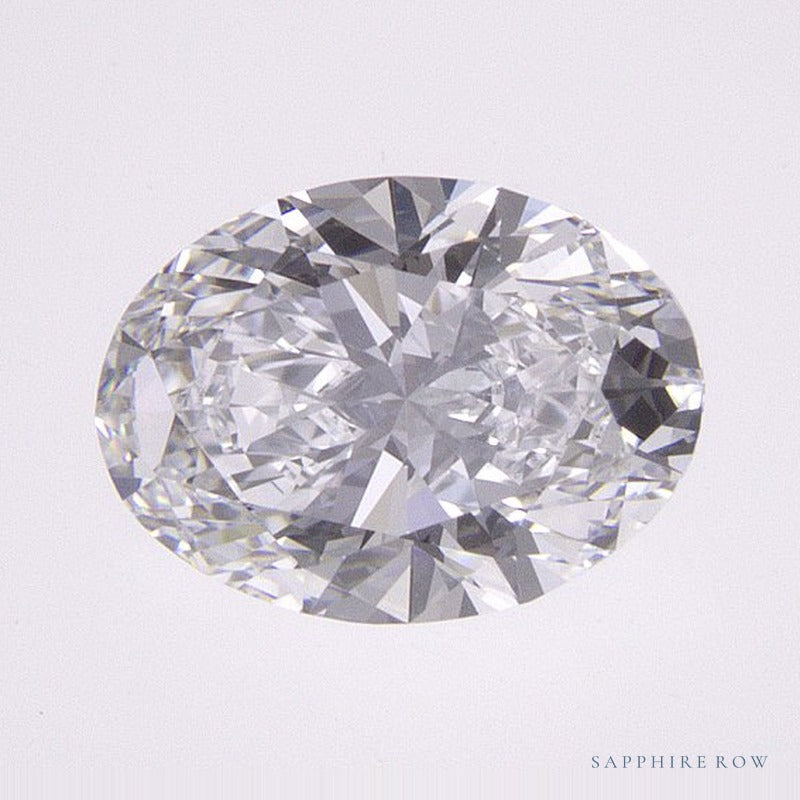 0.83 ct lab-grown diamond, oval cut | Sapphire Row · cut6