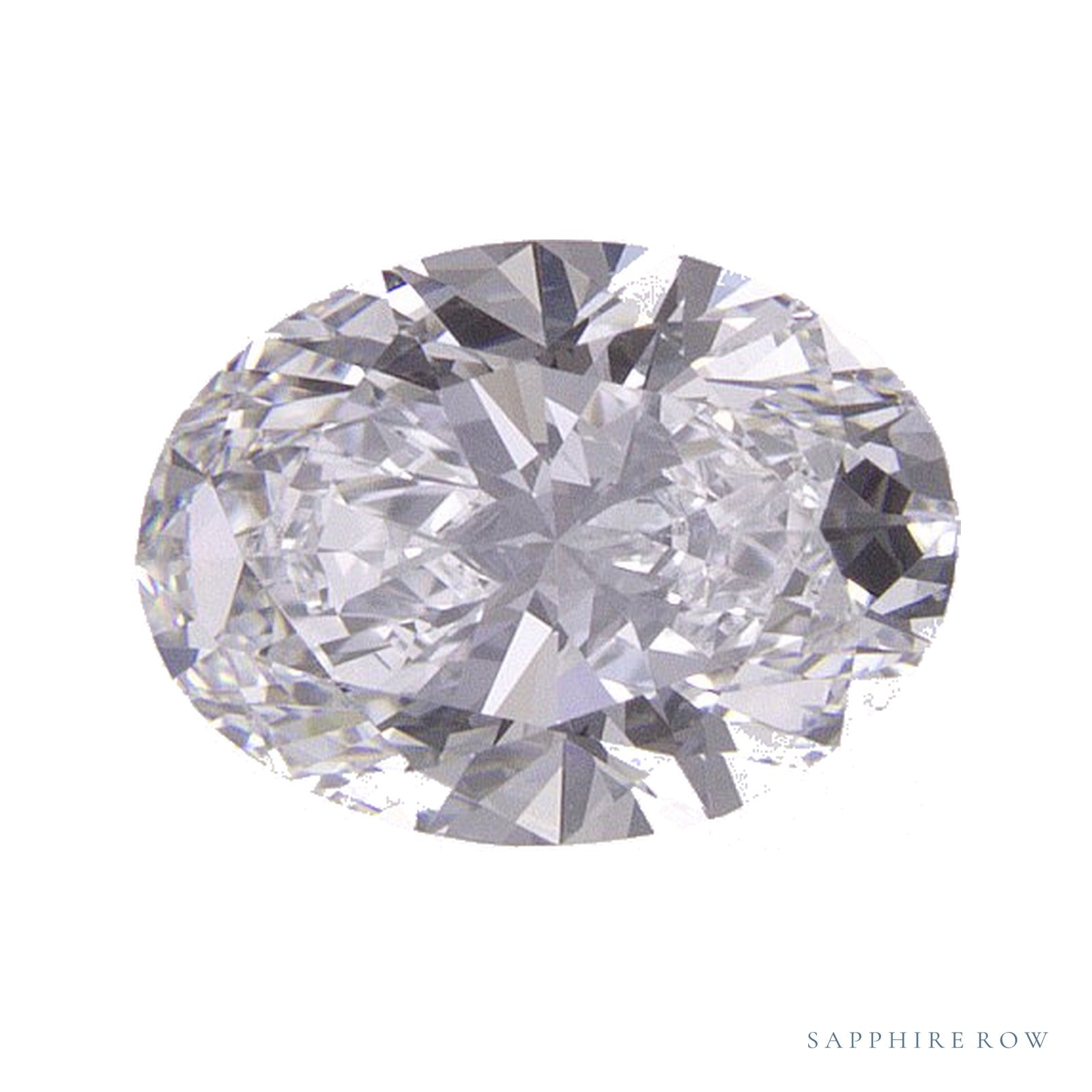 0.83 ct lab-grown diamond, oval cut | Sapphire Row · cut4