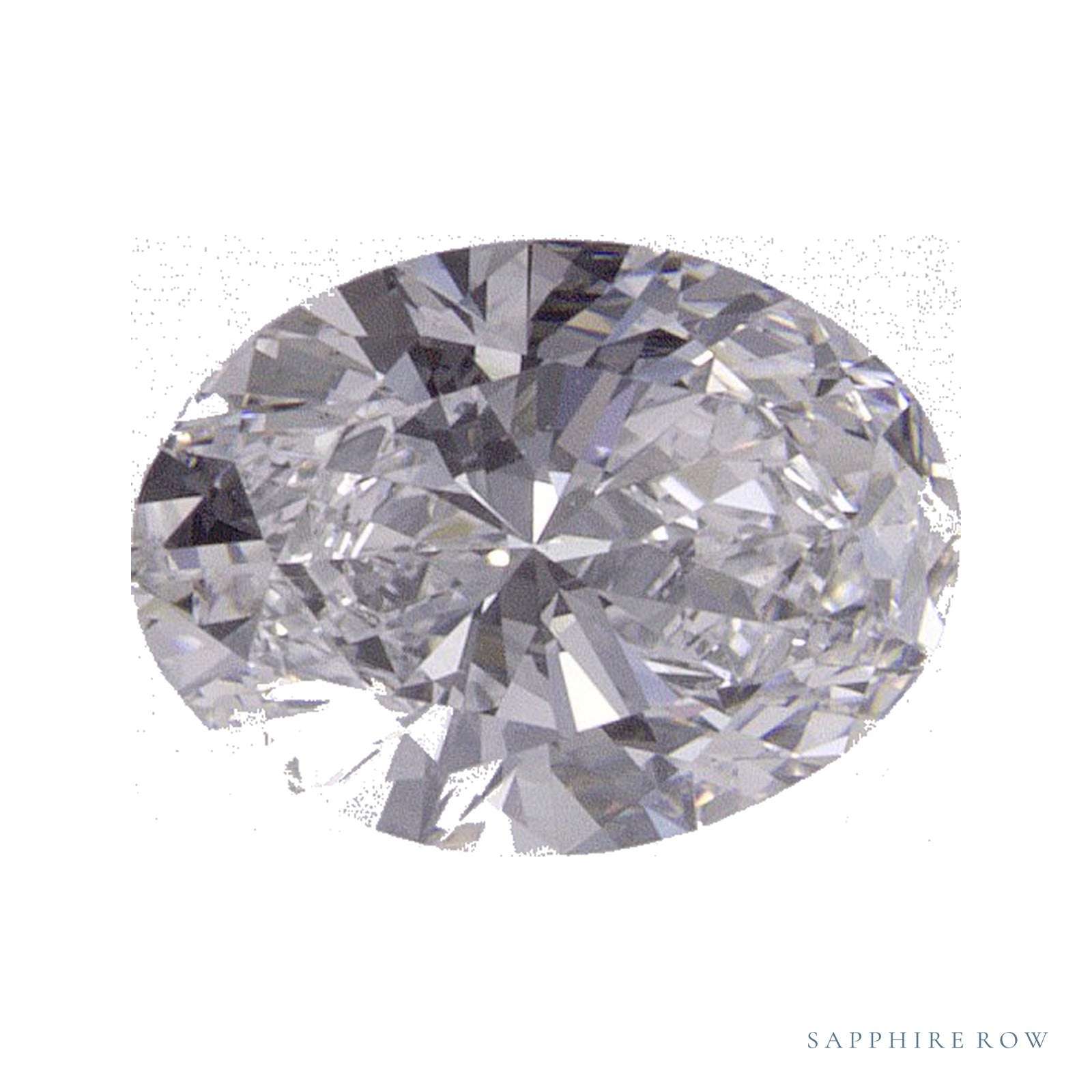 0.83 ct Oval Lab-Grown Diamond – D VVS2 — Sapphire Row · cut · cut3 · cut4