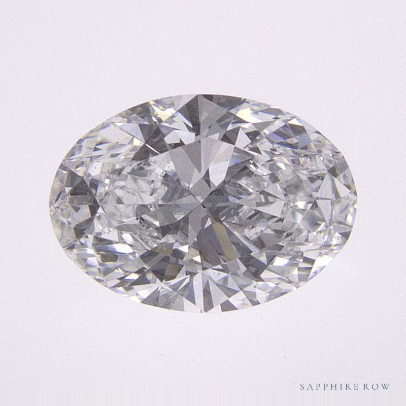 0.82 ct lab-grown diamond, oval cut | Sapphire Row · cut6