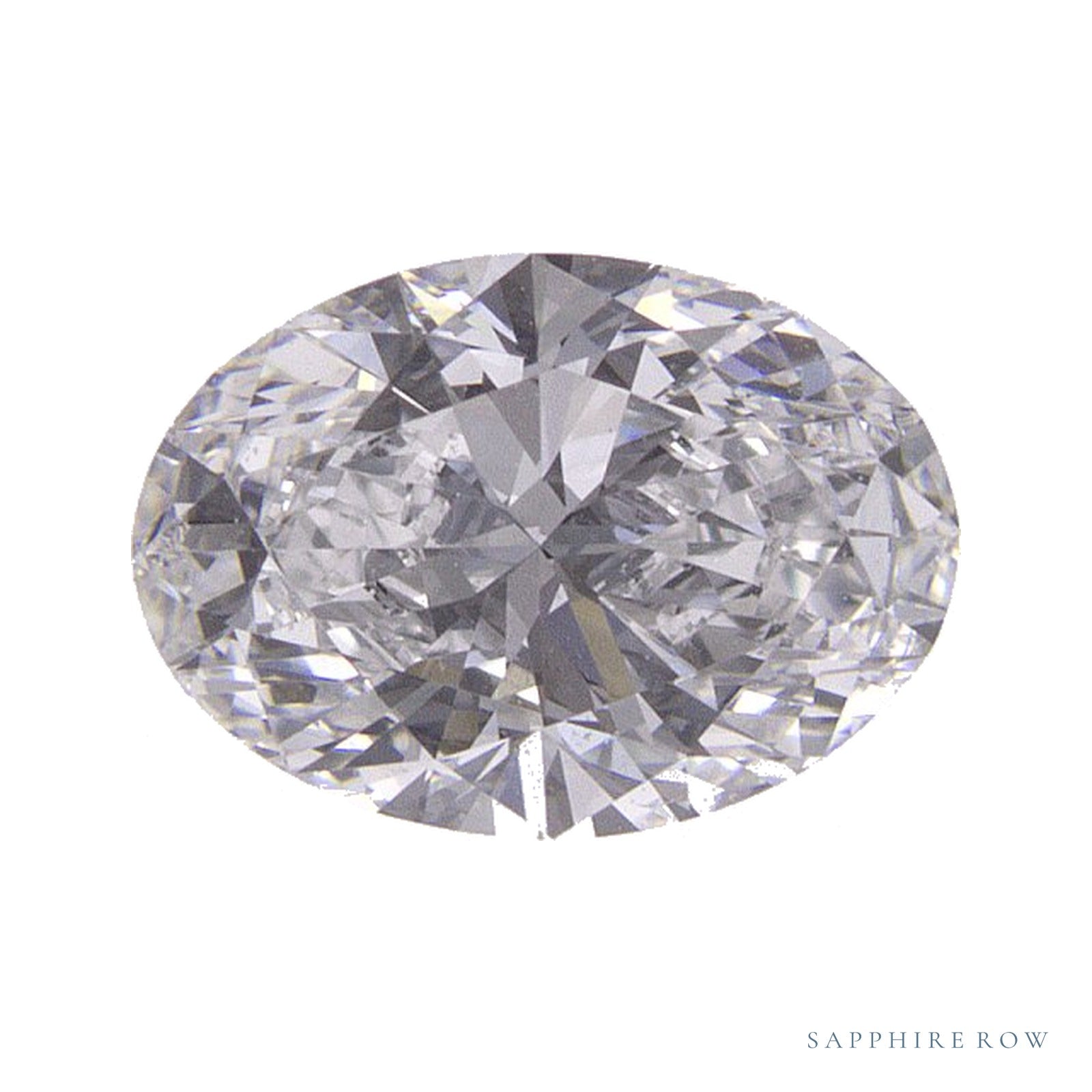 0.82 ct lab-grown diamond, oval cut | Sapphire Row · cut4