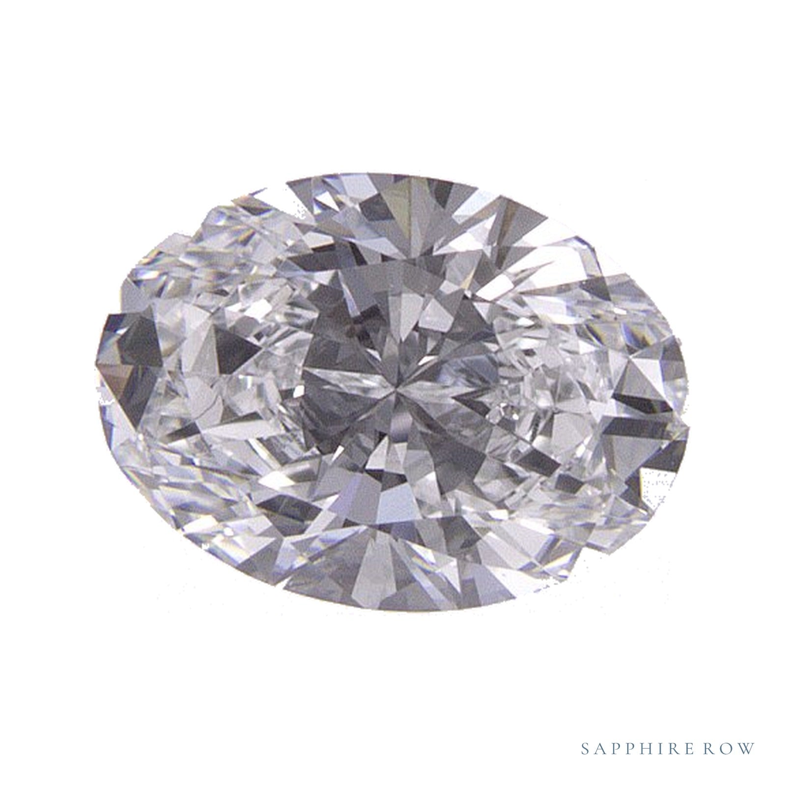 0.82 ct Oval Lab-Grown Diamond – D VVS2 — Sapphire Row · cut · cut3 · cut4
