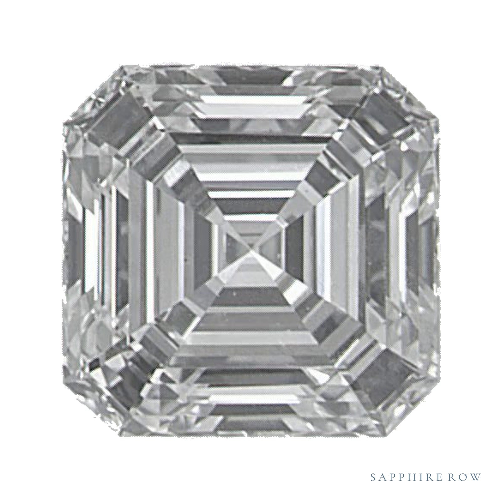 0.81 ct lab-grown diamond, asscher cut | Sapphire Row · cut4