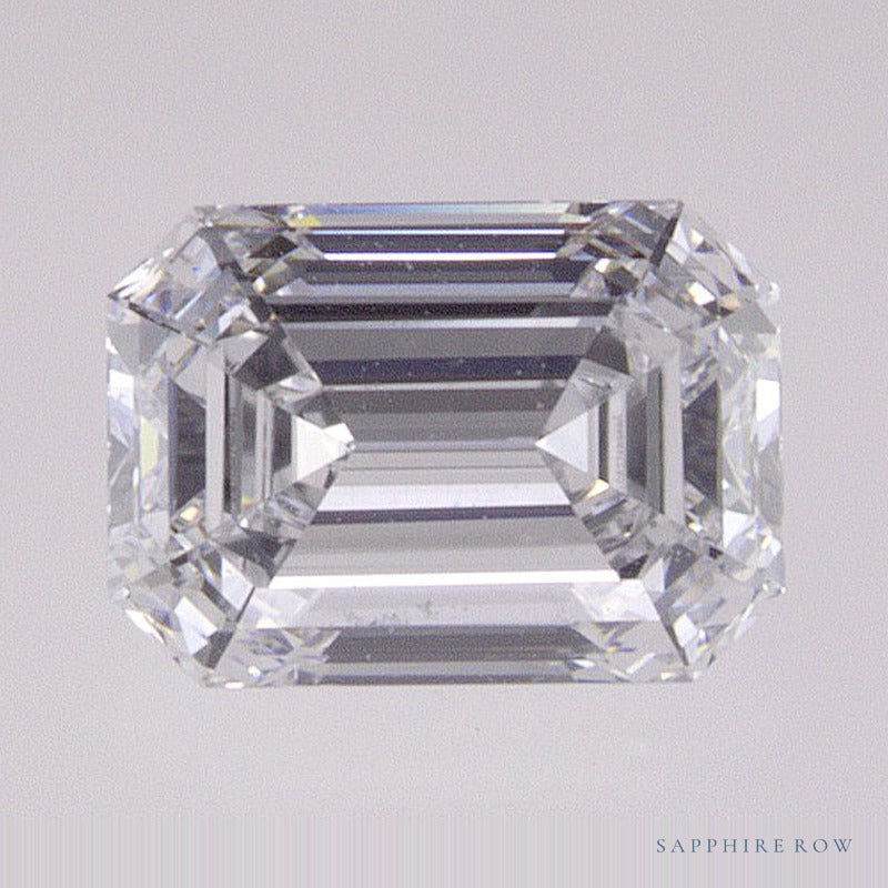 0.81 ct lab-grown diamond, emerald cut | Sapphire Row · cut6