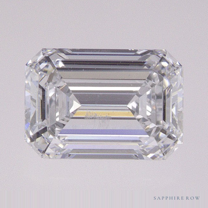 0.81 ct lab-grown diamond, emerald cut | Sapphire Row · cut7