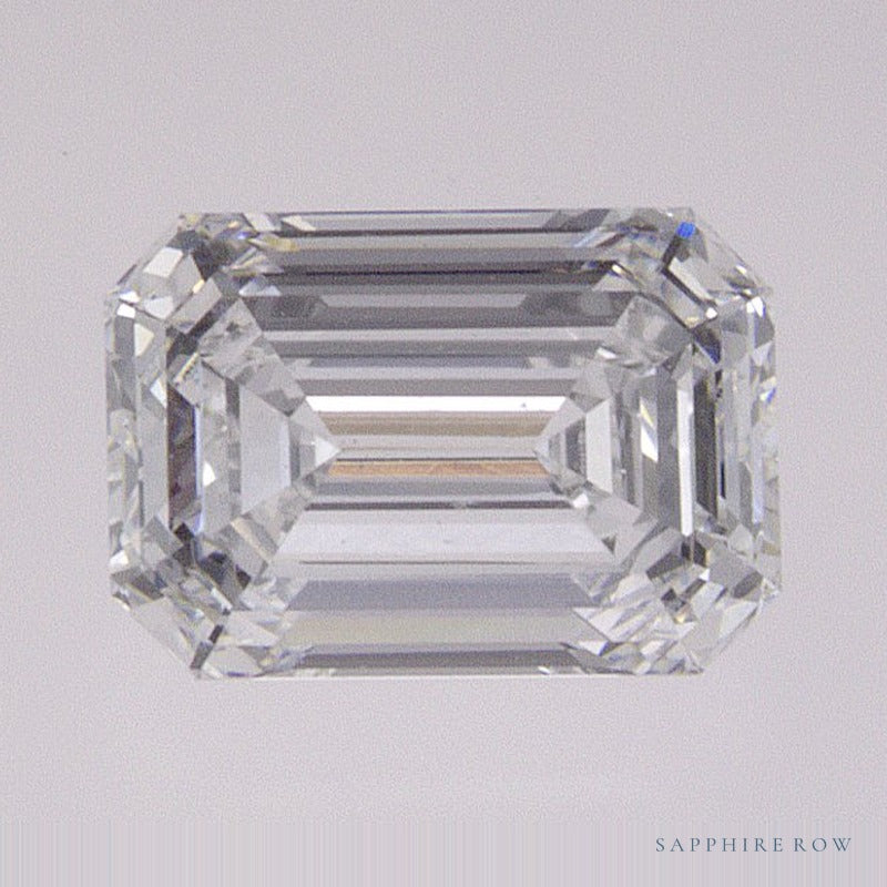 0.81 ct lab-grown diamond, emerald cut | Sapphire Row · cut6