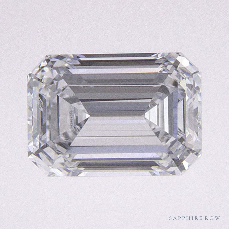 0.81 ct lab-grown diamond, emerald cut | Sapphire Row · cut6