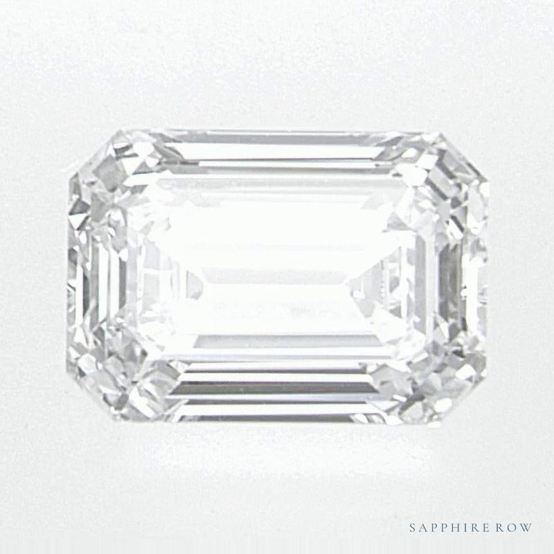 0.81 ct lab-grown diamond, emerald cut | Sapphire Row · cut7