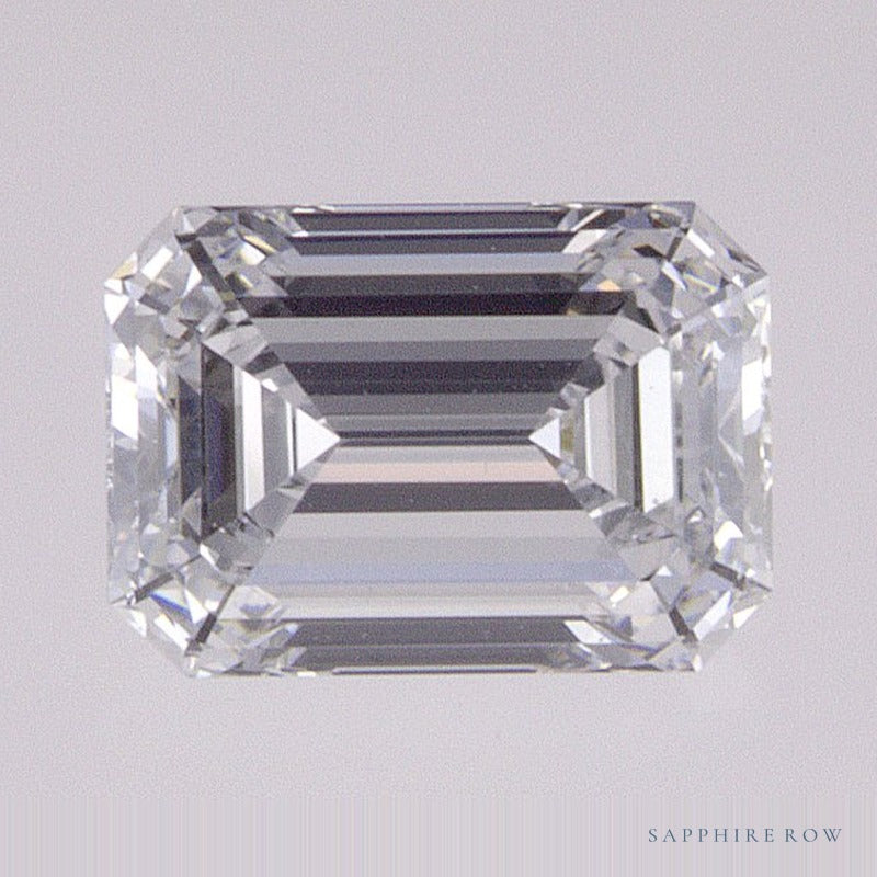 0.81 ct lab-grown diamond, emerald cut | Sapphire Row · cut6