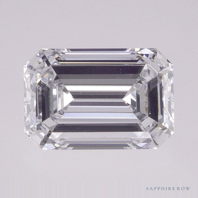0.81 ct lab-grown diamond, emerald cut | Sapphire Row · cut6
