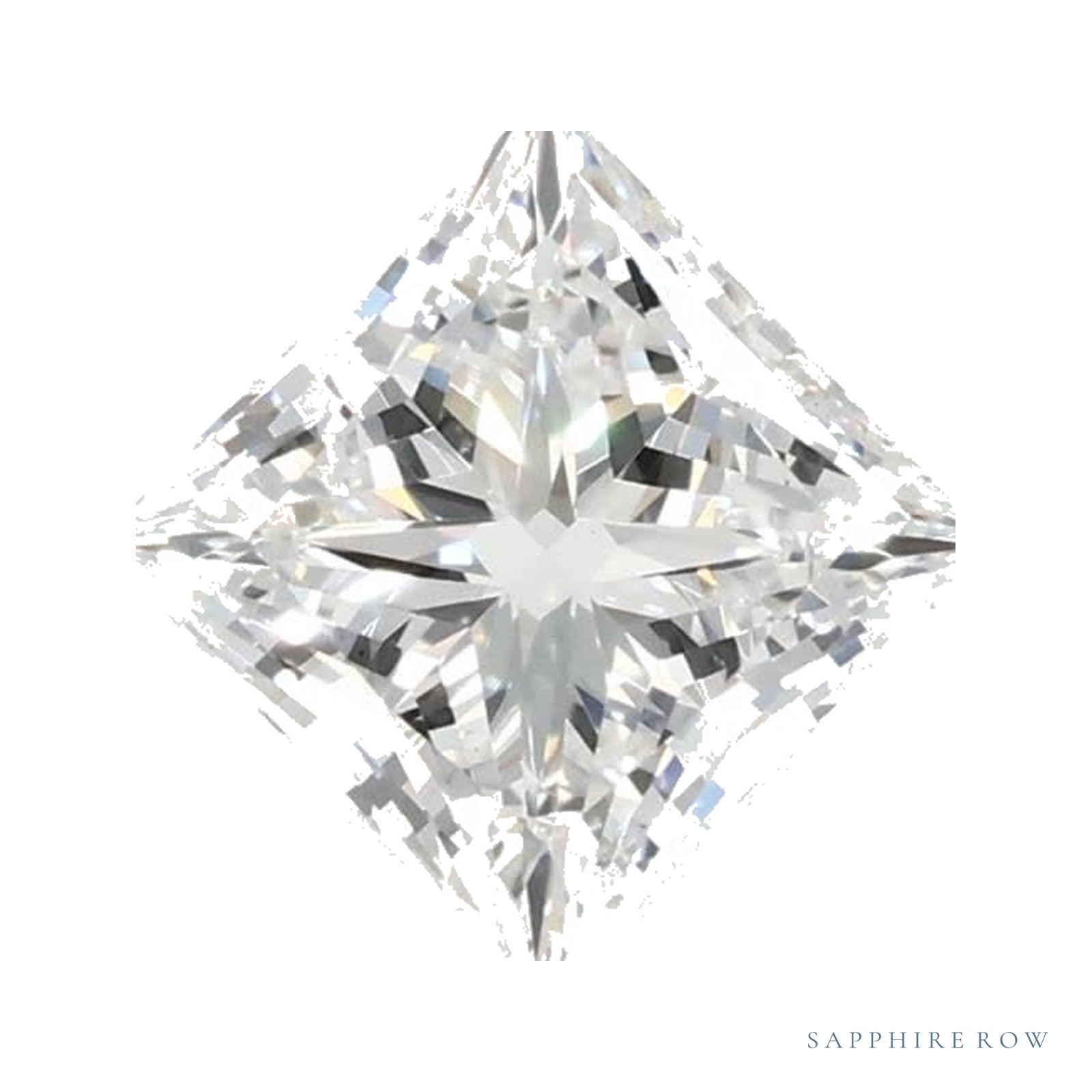 0.80 ct lab-grown diamond, square cut | Sapphire Row · cut4