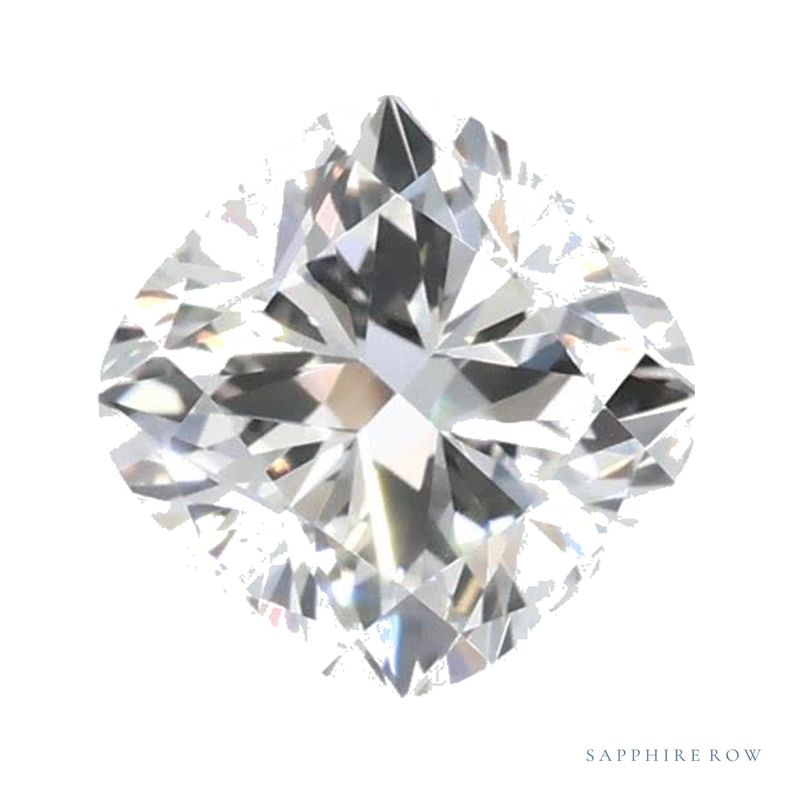 0.80 ct Cushion Lab-Grown Diamond – E VVS1 — Sapphire Row · cut · cut3 · cut4