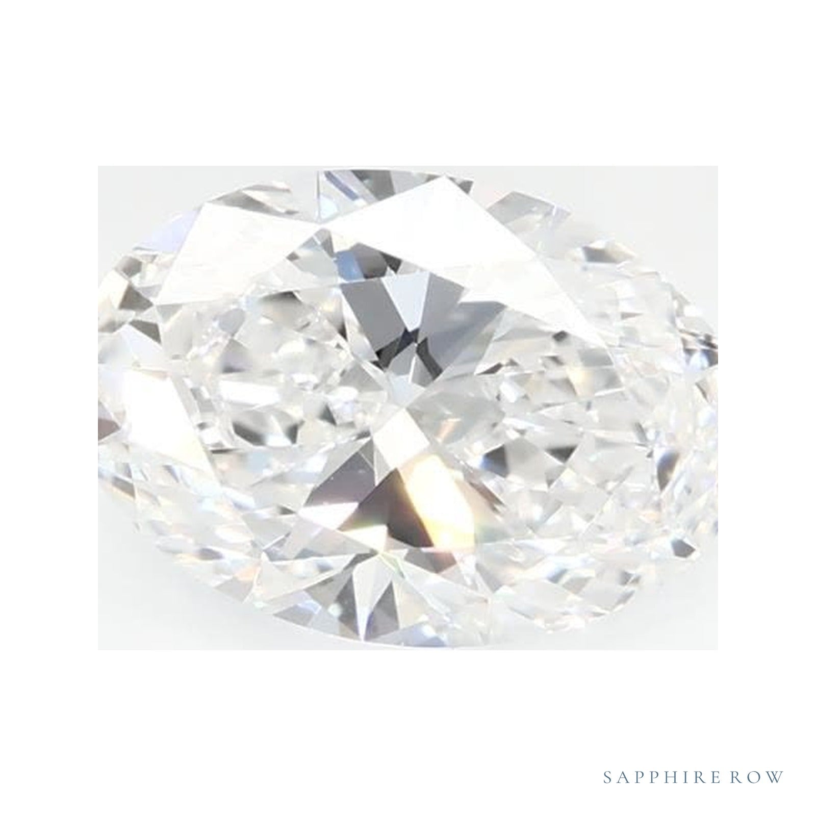 0.79 ct lab-grown diamond, oval cut | Sapphire Row · cut4