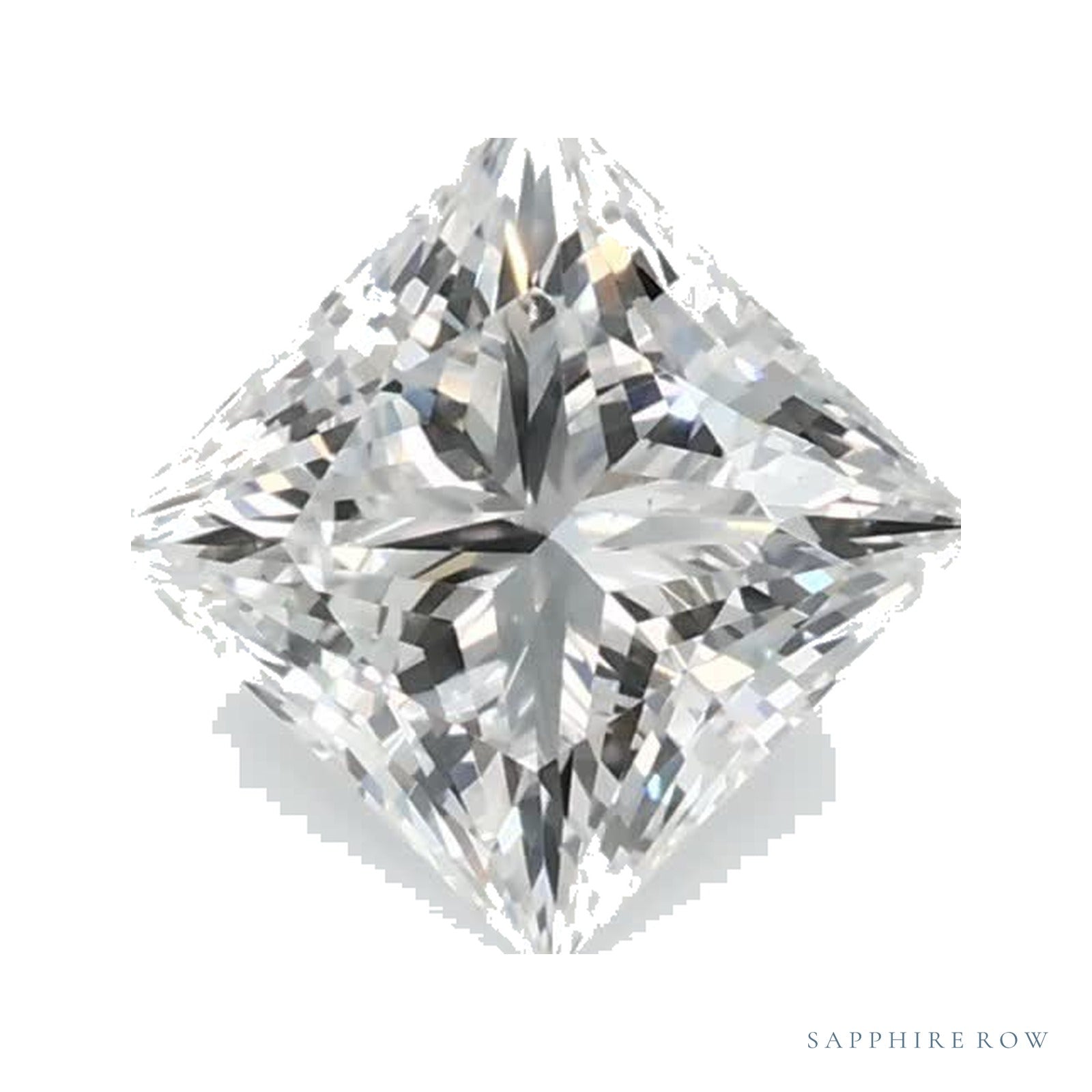 0.79 ct lab-grown diamond, square cut | Sapphire Row · cut4