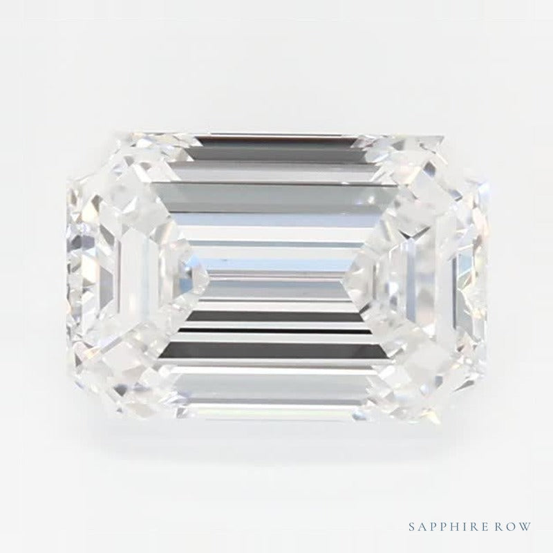 0.79 ct lab-grown diamond, emerald cut | Sapphire Row · cut7