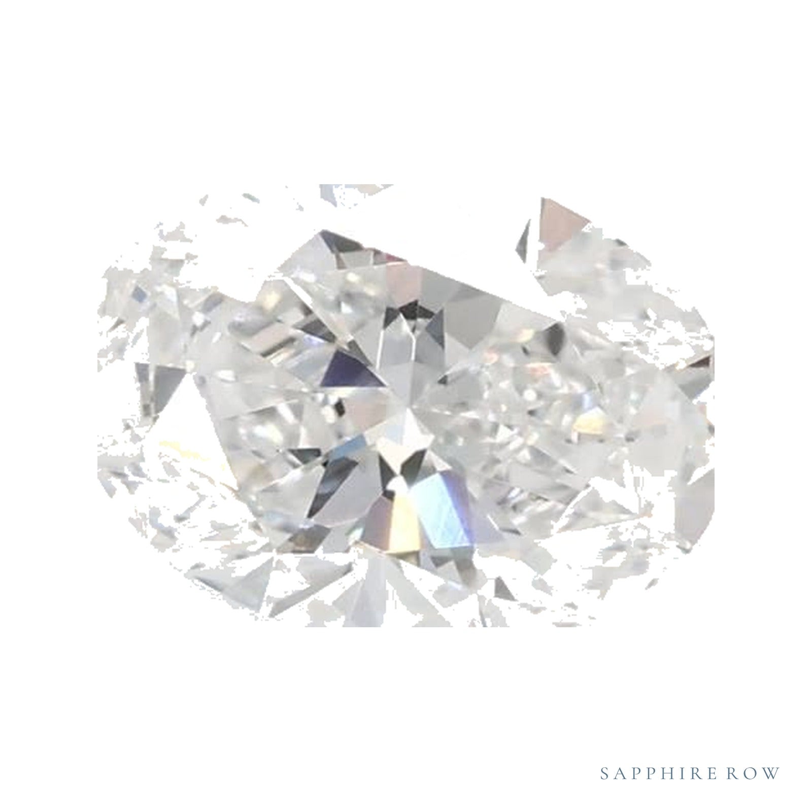 0.79 ct Oval Lab-Grown Diamond – E VVS2 — Sapphire Row · cut · cut3 · cut4
