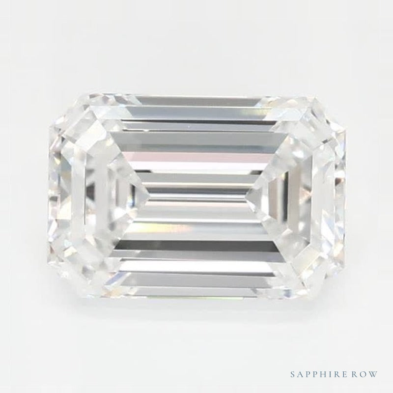 0.79 ct lab-grown diamond, emerald cut | Sapphire Row · cut6
