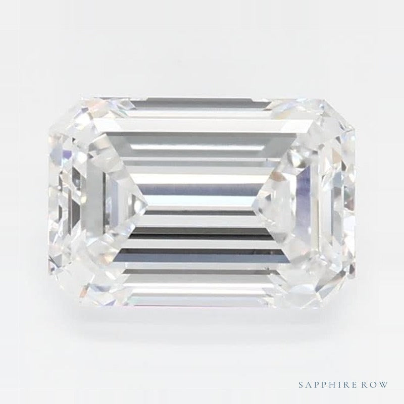 0.79 ct lab-grown diamond, emerald cut | Sapphire Row · cut6