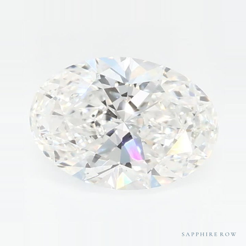 0.78 ct lab-grown diamond, oval cut | Sapphire Row · cut7