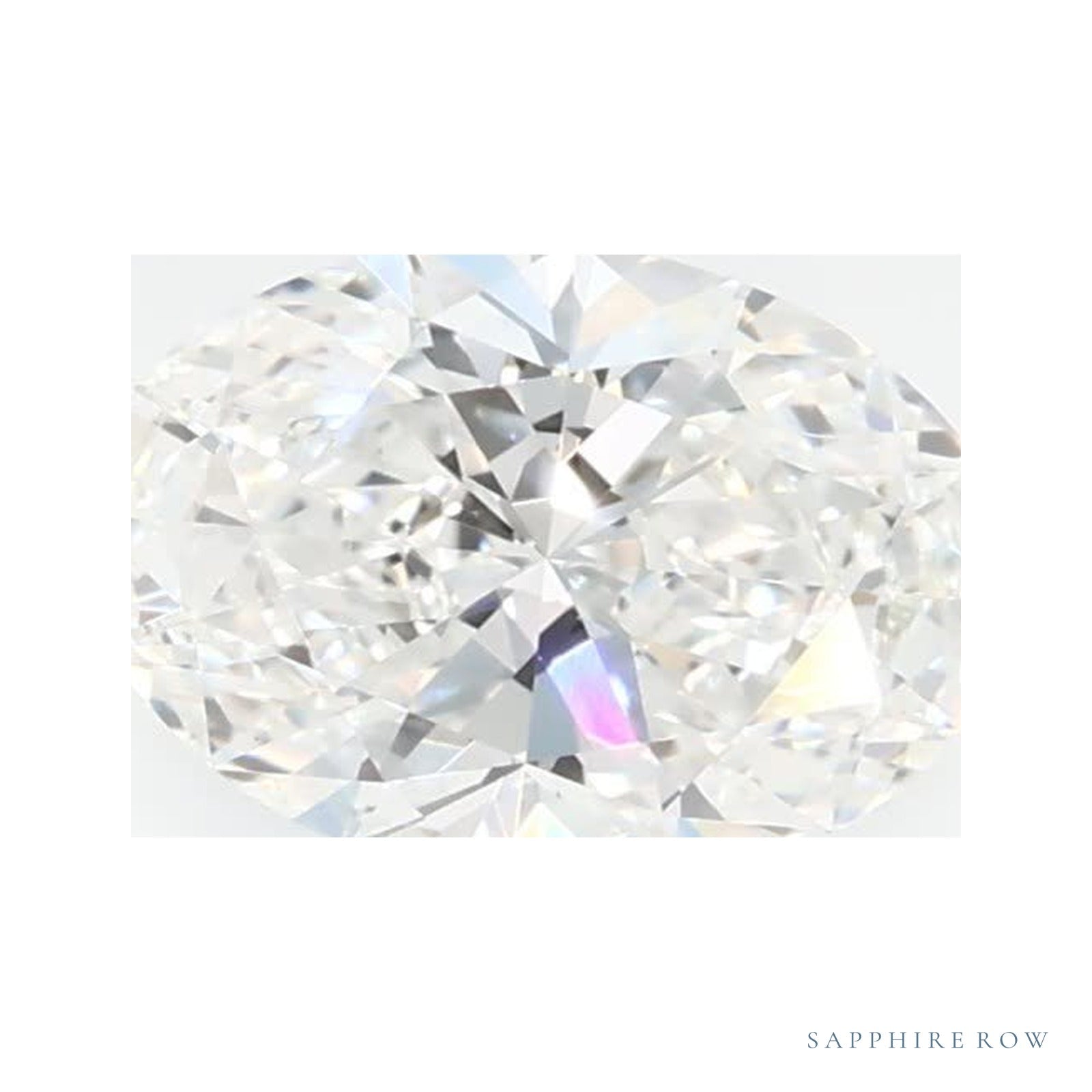0.78 ct lab-grown diamond, oval cut | Sapphire Row · cut4