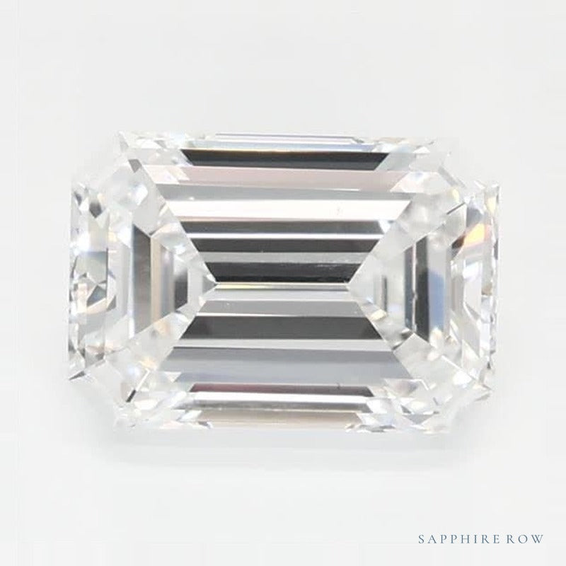 0.78 ct lab-grown diamond, emerald cut | Sapphire Row · cut6