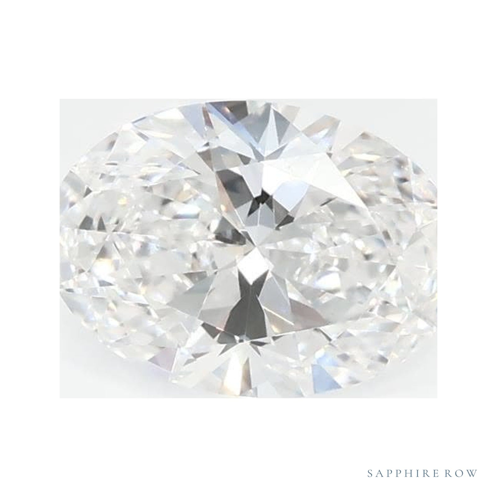 0.78 ct lab-grown diamond, oval cut | Sapphire Row · cut4