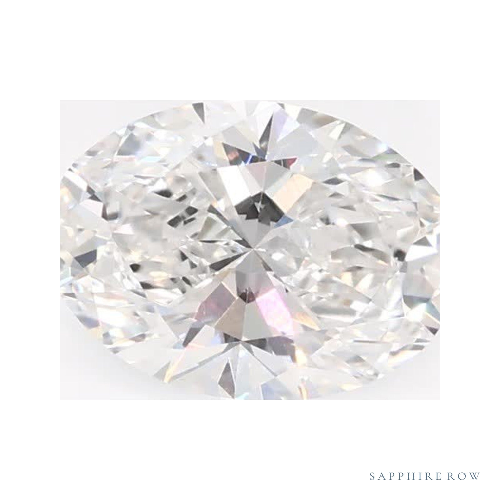 0.78 ct lab-grown diamond, oval cut | Sapphire Row