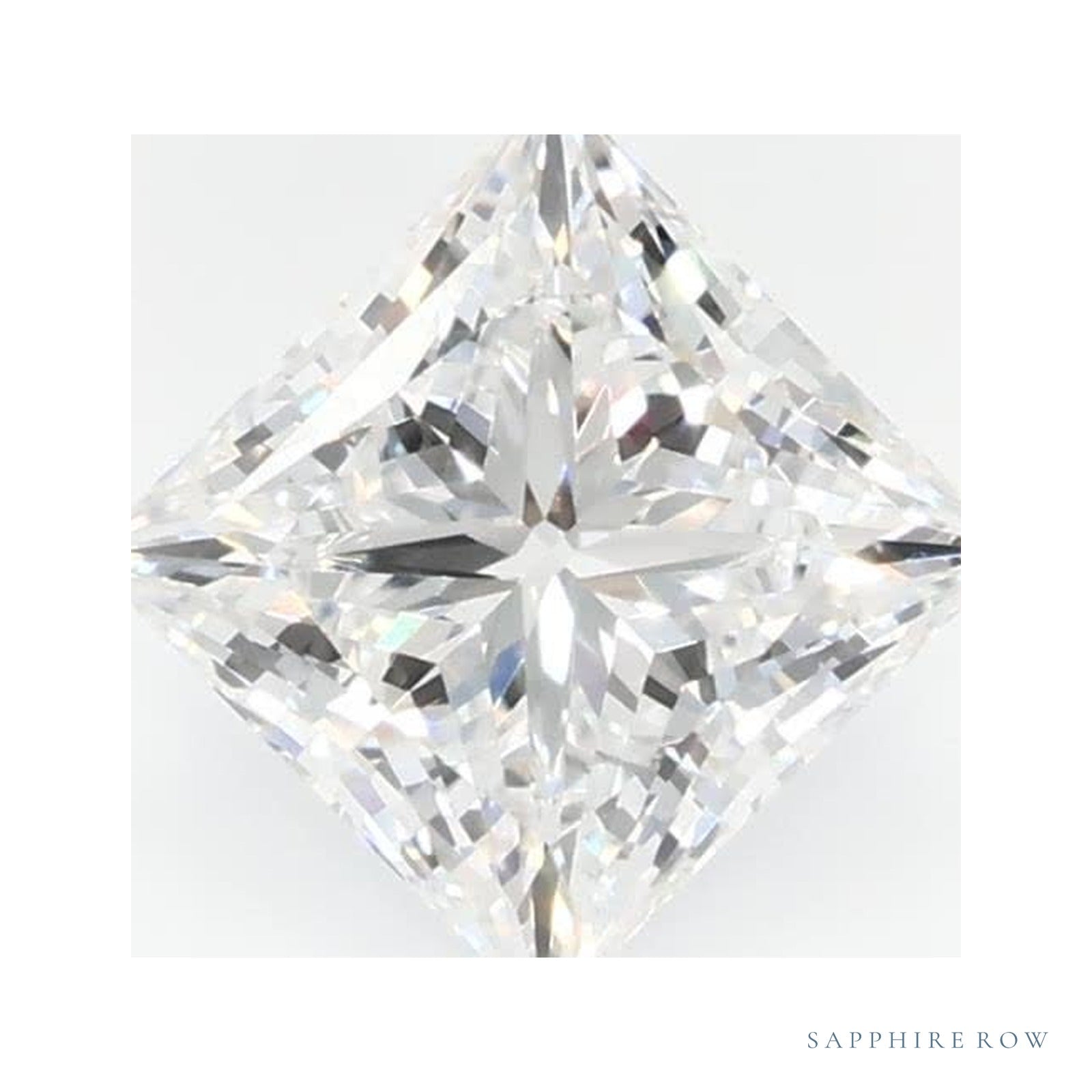 0.78 ct lab-grown diamond, square cut | Sapphire Row · cut4