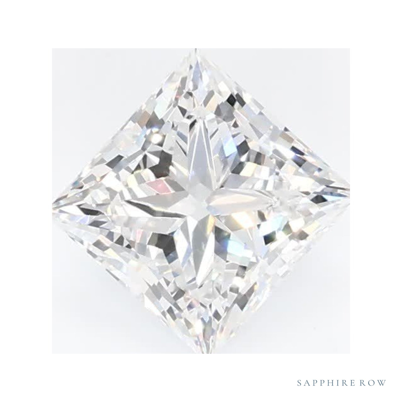 0.78 ct Square Lab-Grown Diamond – D VVS1 — Sapphire Row · cut · cut3 · cut4