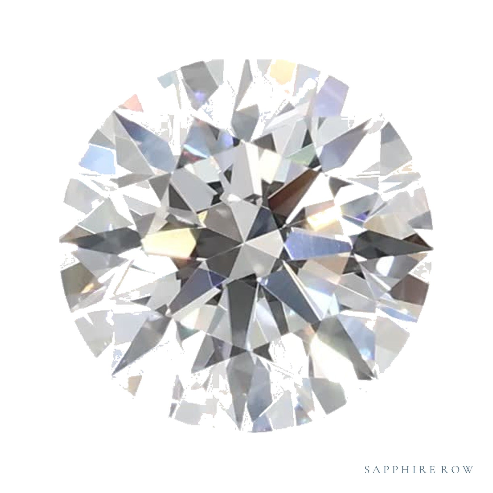 0.78 ct lab-grown diamond, round cut | Sapphire Row · cut4