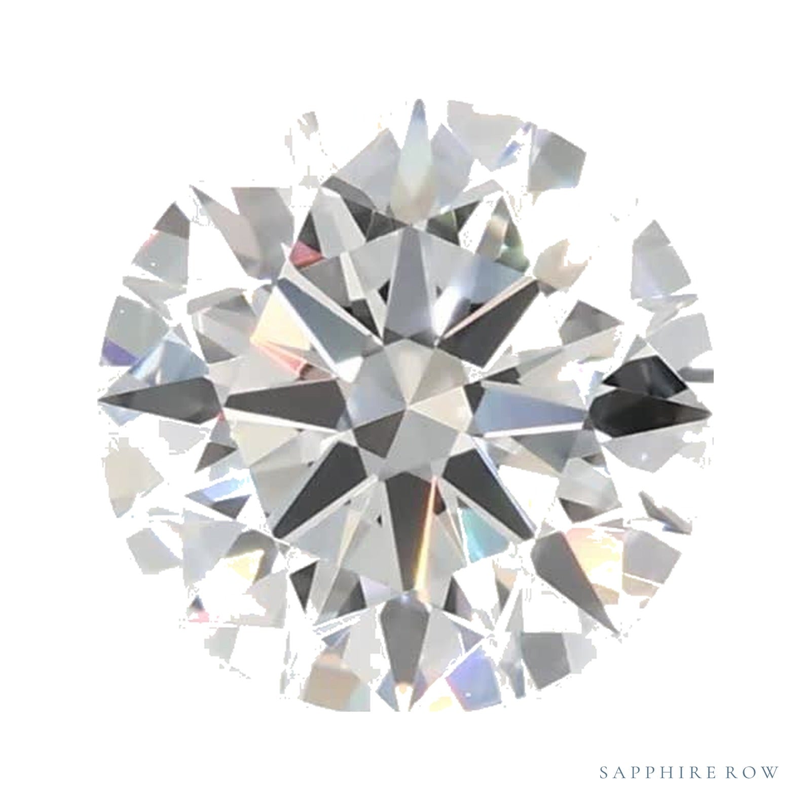 0.78 ct lab-grown diamond, round cut | Sapphire Row · cut4