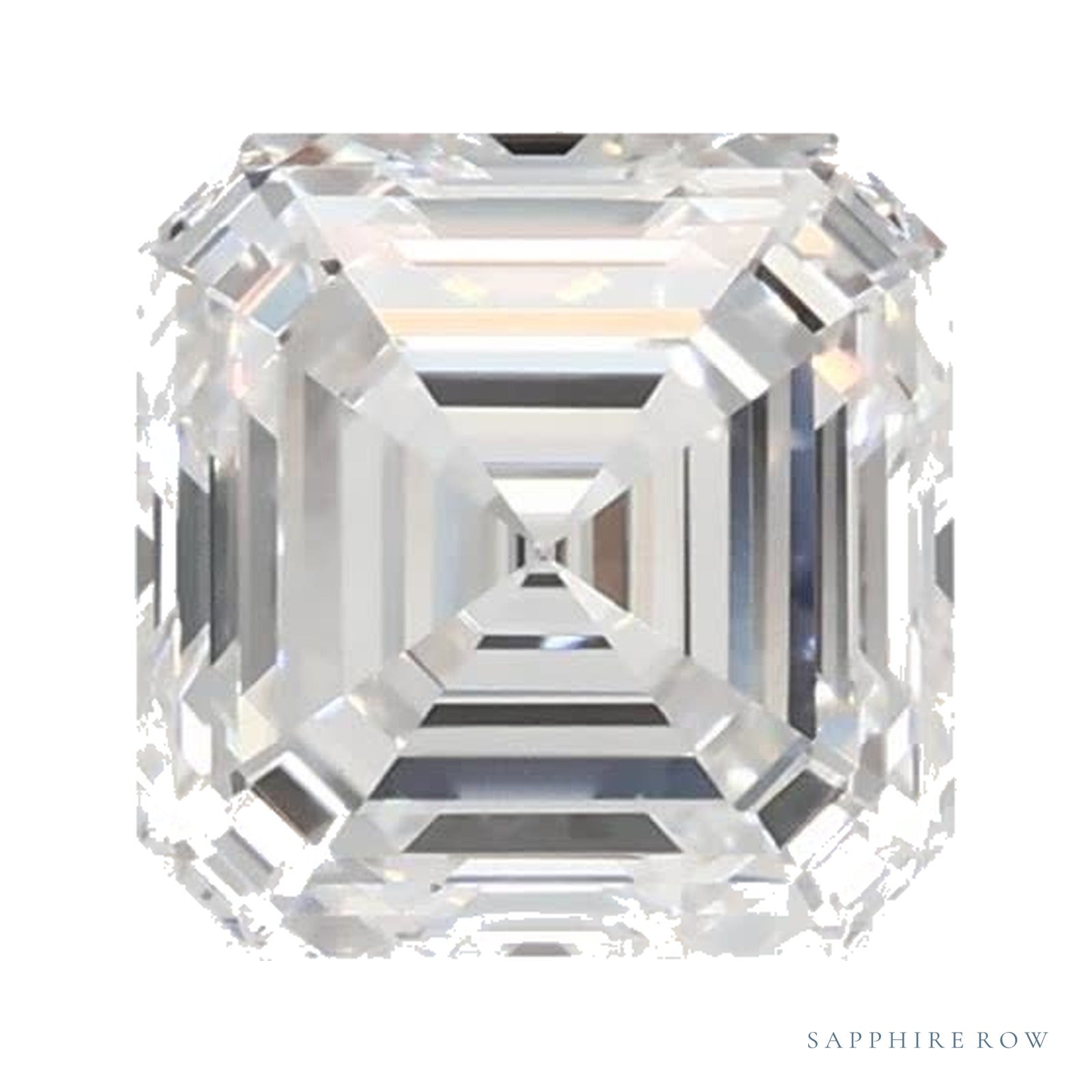 0.77 ct lab-grown diamond, asscher cut | Sapphire Row · cut4