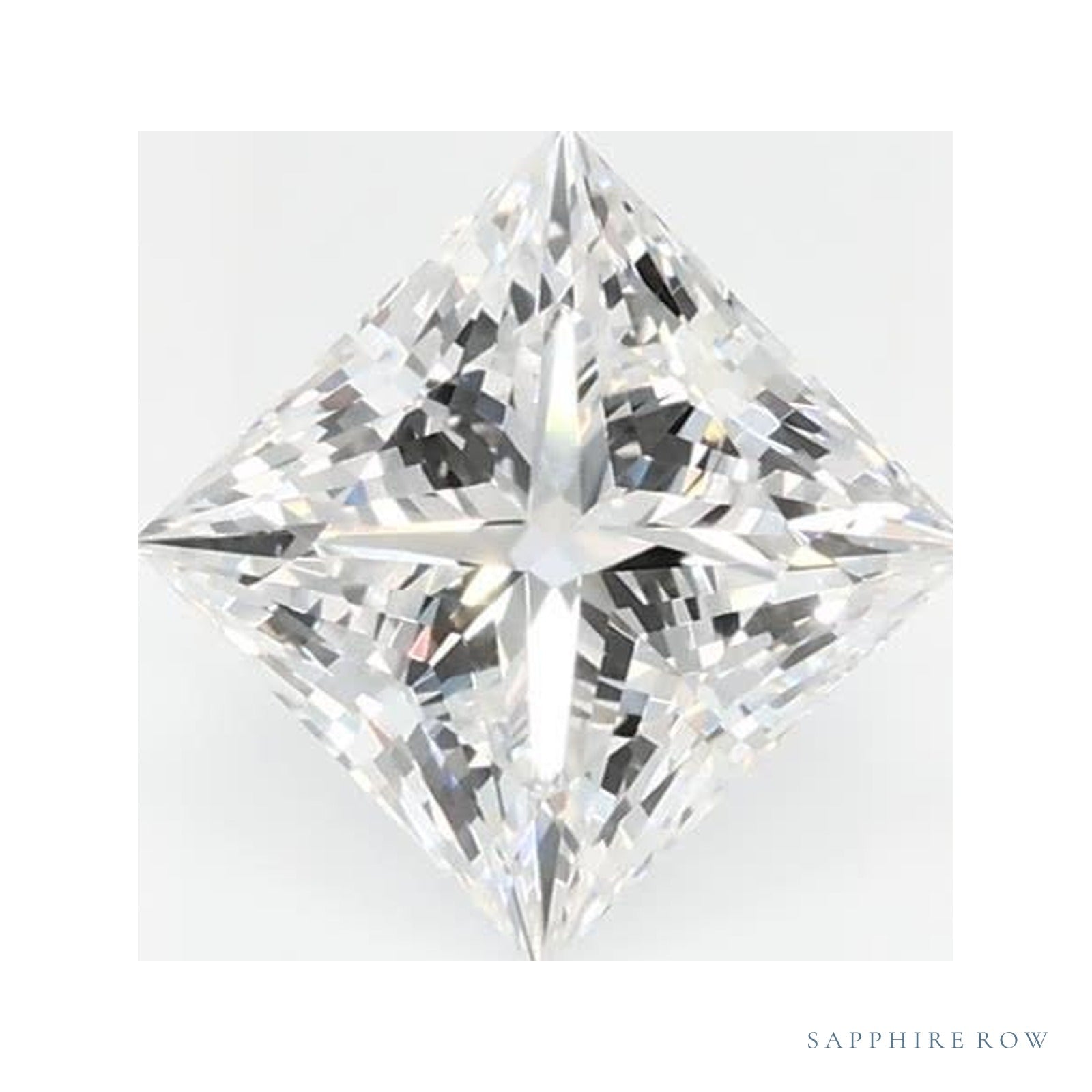 0.77 ct Square Lab-Grown Diamond – E VS1 — Sapphire Row · cut · cut3 · cut4